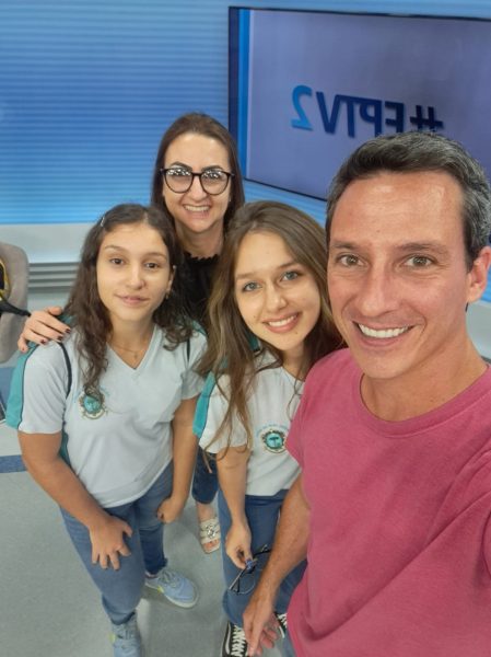 Alunas do Colégio visitam estúdios da EPTV em Ribeirão Preto
