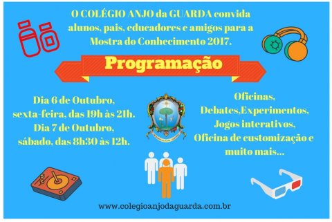 A comunidade do Colégio está de luto. A Mostra Cultural fica transferida para o último final de semana de Outubro.