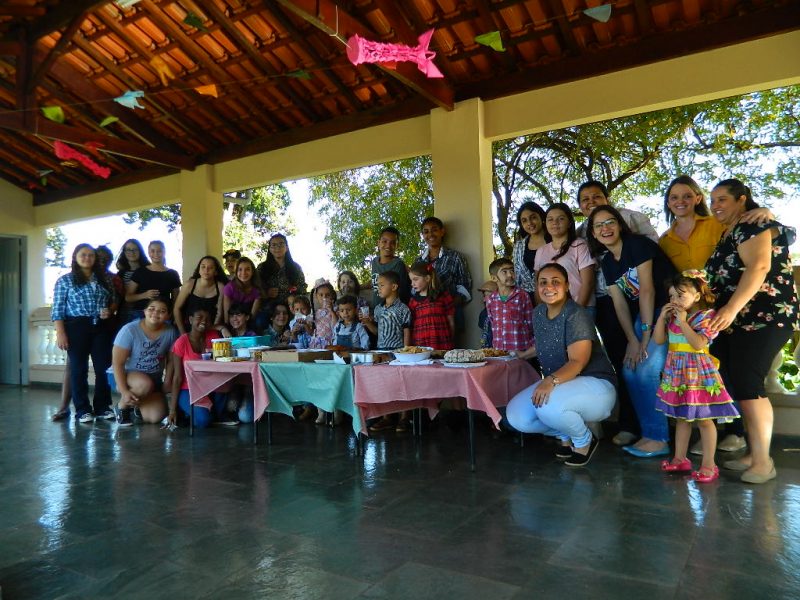 Festa Junina com as crianças do Assentamento 