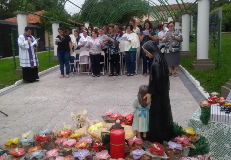 Celebração Natalina com a bênção da nova área: 