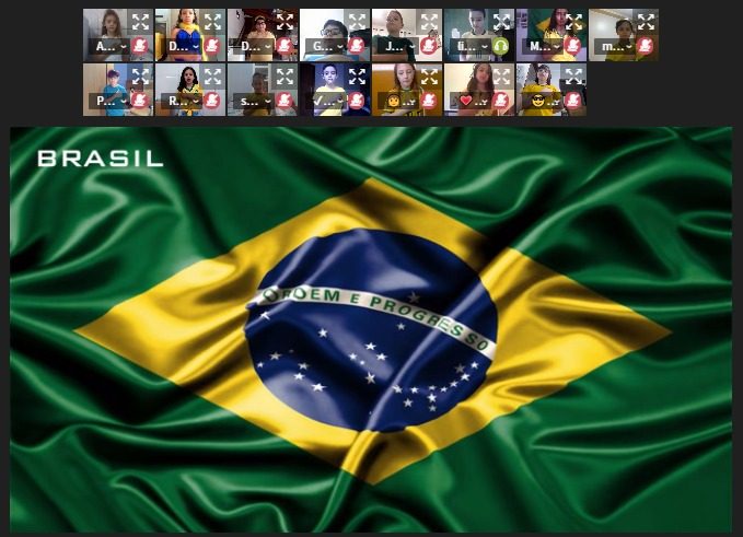 Momento Cívico virtual comemorando o Dia da Independência do Brasil